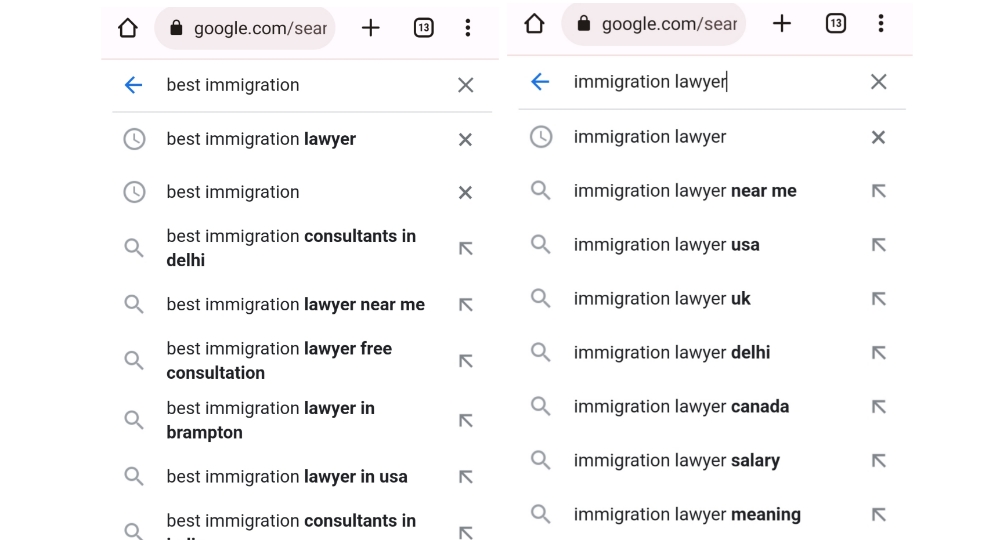 SEO for Immigration consulting services