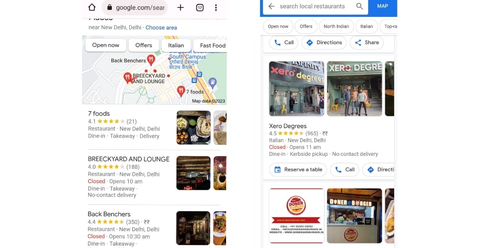 SEO for restuarants business 