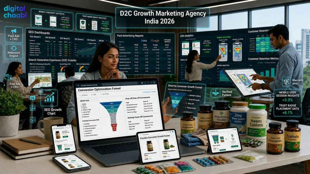 D2C Growth Marketing Agency India 2026 Digital Chaabi