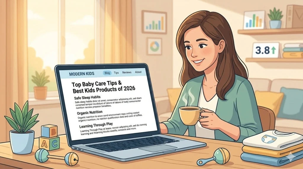 Helpful blog content for parents improving content marketing for baby and kids products