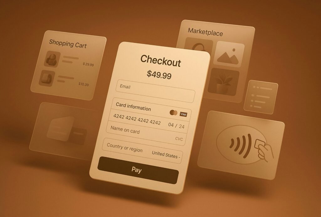 Simple checkout process design reducing cart abandonment in e-commerce store