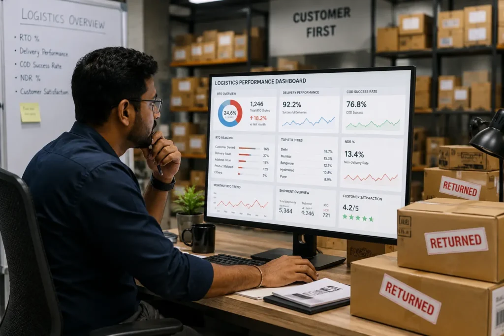 Scale a Supplement Brand in India by reducing RTO rates, improving logistics efficiency, and optimizing backend operations