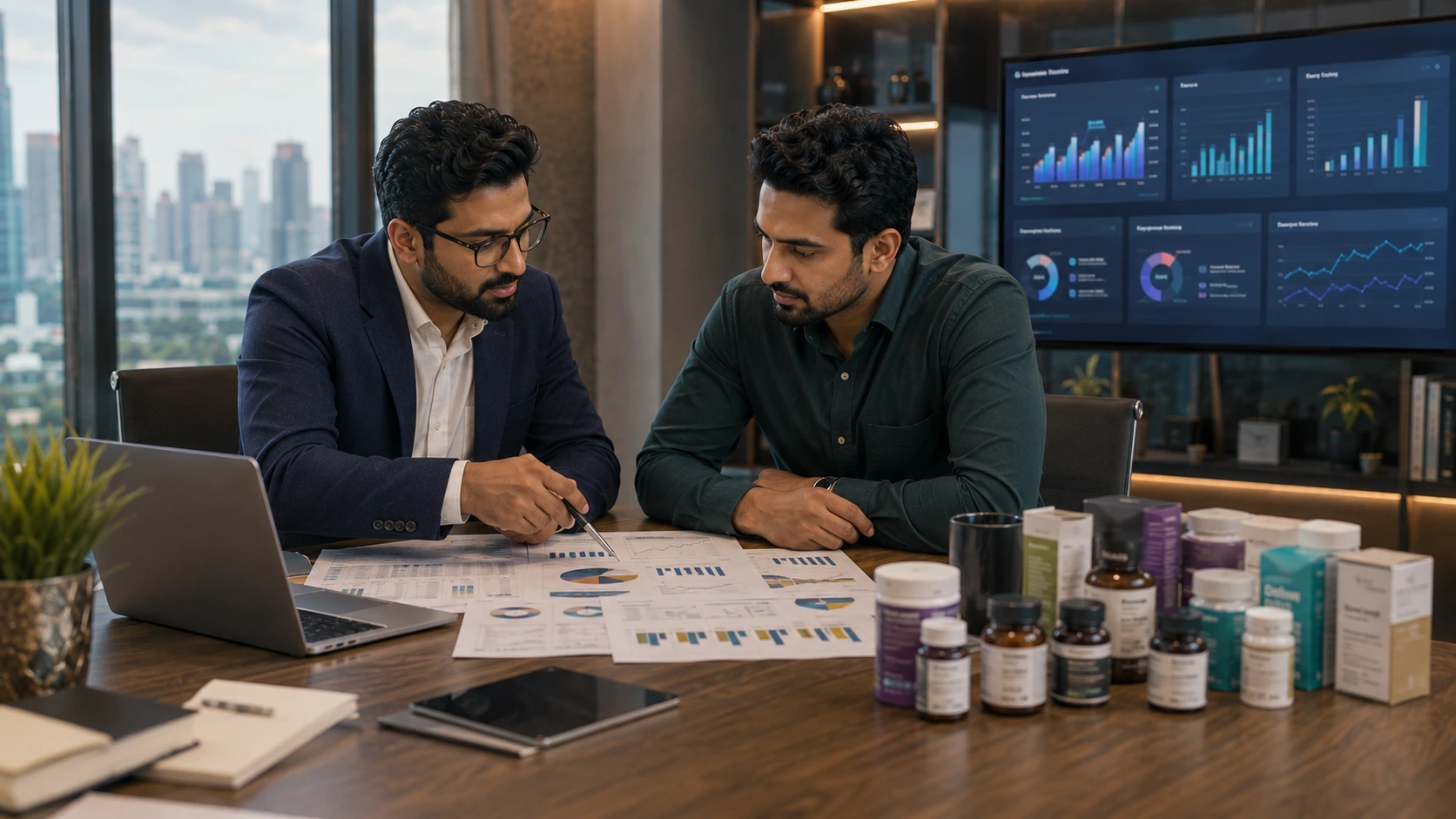 Wellness brand founder and growth consultant reviewing profitability, retention, and long-term business growth strategy for Women's and men's Wellness brand marketing.