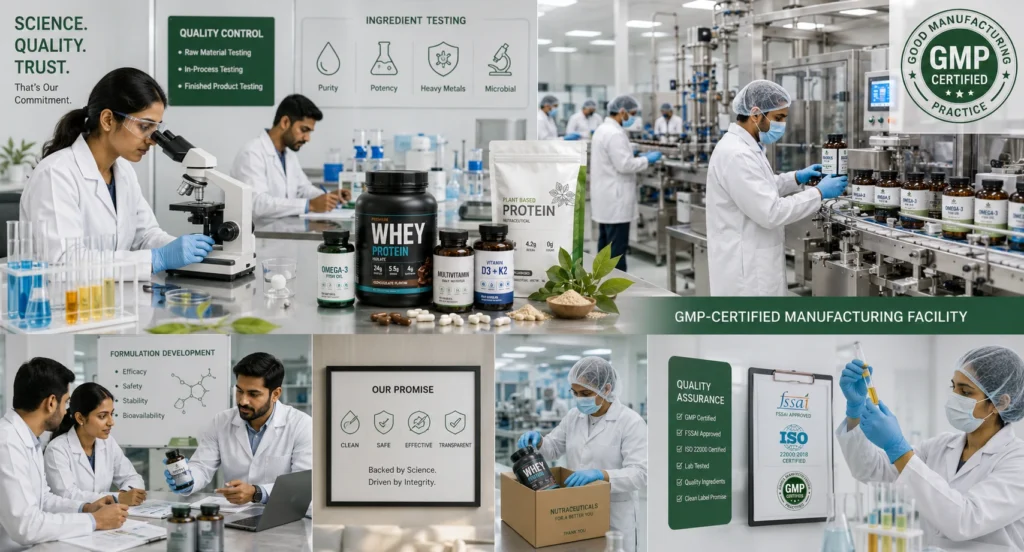 Steps to launch a D2C supplement brand with compliant manufacturing, formulation, and quality testing processes