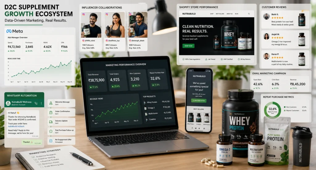 How to launch a D2C supplement brand using performance marketing